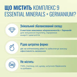 9 Essential Minerals + Germanium