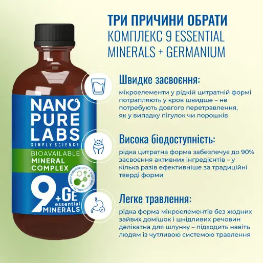 9 Essential Minerals + Germanium